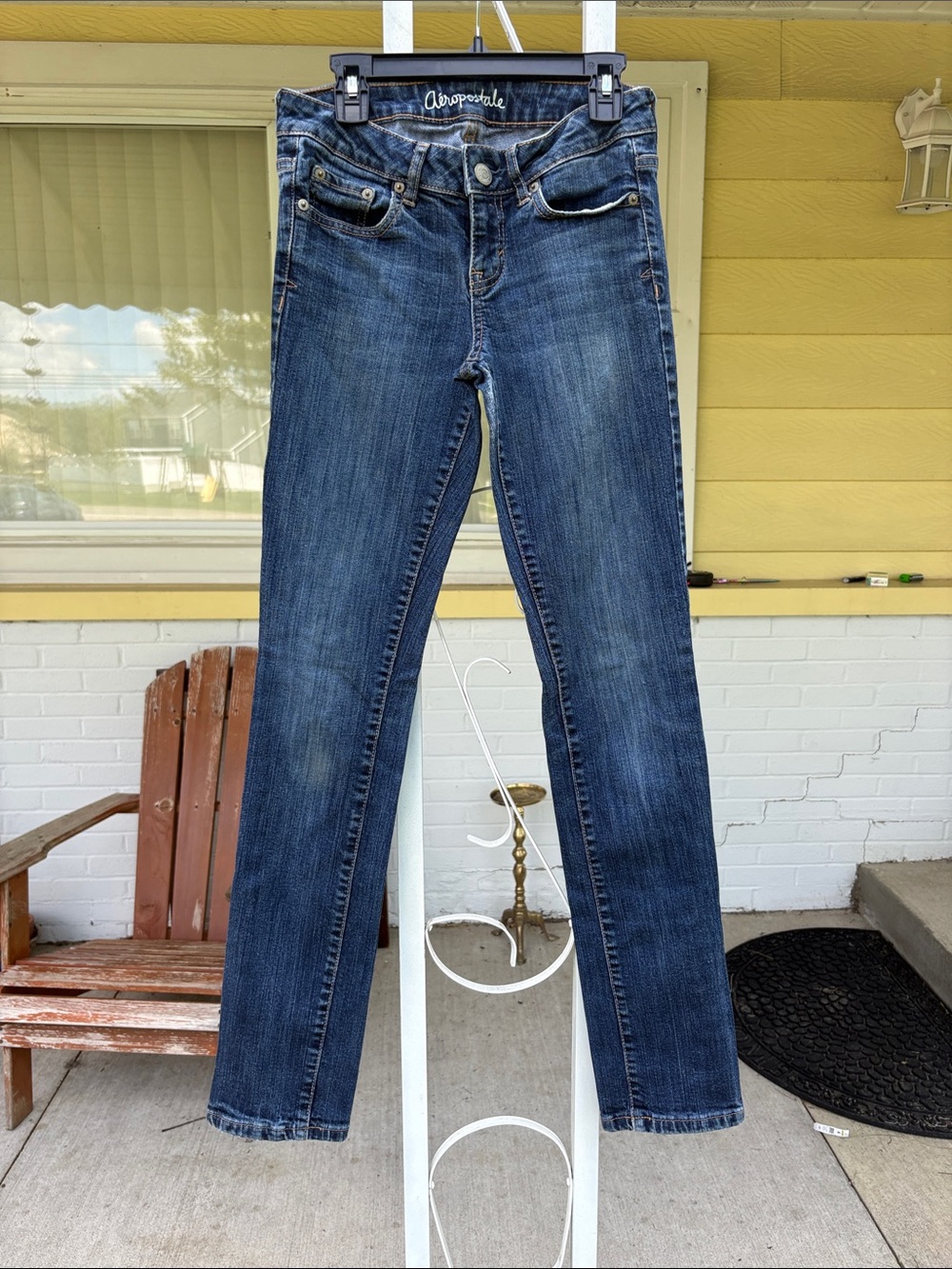 Aeropostale Women's Medium Blue Skinny Jeans
